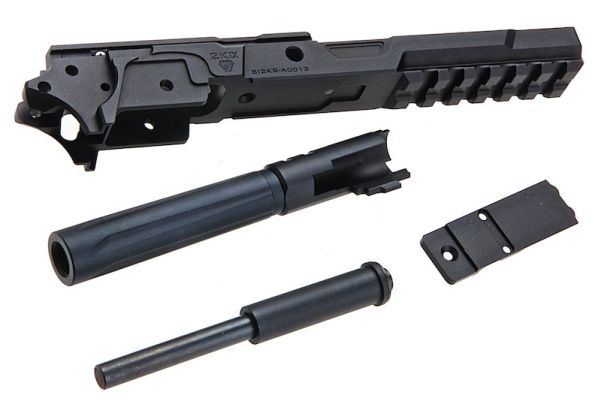 EMG Hi Capa GBB エアソフトガン SI 2011 フレームキット (CNC、ブラック、Strike Industries ライセンス)