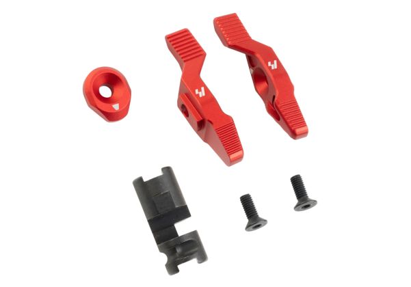 EMG Strike Industries CNC 両利き用セレクターースイッチ 東京マルイ MWS GBBR用 - 赤 (G&P製)