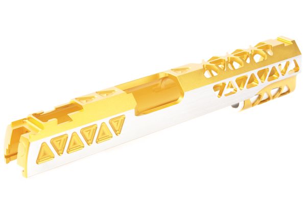 Gunsmith Bros製 Tokyo Marui ハイキャパ GBBシリーズ用 トライアングル型シングルGBBスライド - 赤2トーン (Copy)