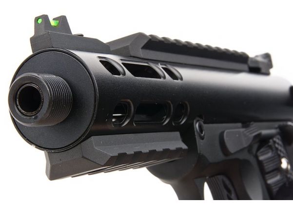 <p><span>WE Galaxy 1911 GBB ピストル - ゴールド スライド、シルバー フレーム</span></p>