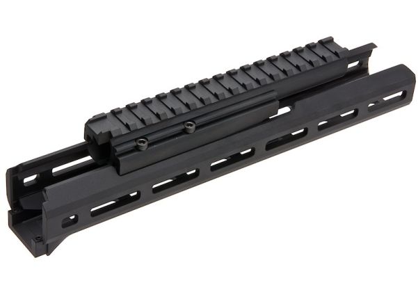 Hephaestus AKハンドガードセット(10.5インチ、M-Lok)GHK/LCT AK用レイル付きガスチューブ付き(タイプIIIハードコートアルマイト処理)