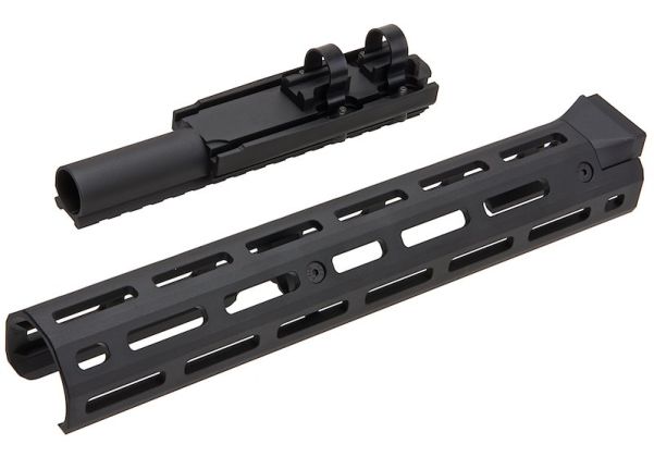 Hephaestus AKハンドガードセット(10.5インチ、M-Lok)GHK/LCT AK用レイル付きガスチューブ付き(タイプIIIハードコートアルマイト処理)