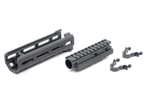 Hephaestus AKS74U ハンドガードセット (M-LOK) レイルガスチューブ付き GHK/LCT AKシリーズ用 (タイプIIIハードコートアルマイト加工)