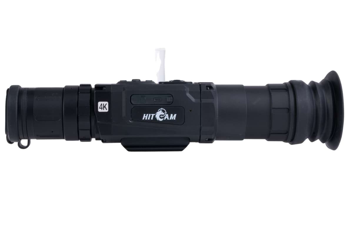 RUNCAM HITCAM 4K アクション スコープ カメラ (10 倍光学ズーム付き) (ゴム製接眼レンズと照明装置付きカメラ)