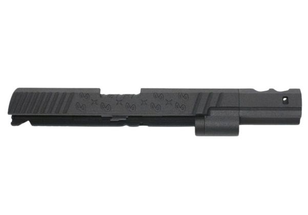 Hypertek Hi Capa 3Dプリント SVスタイル オープン 4.3インチ ヘビーウェイト ハイブリッドGBBスライドセット - BK