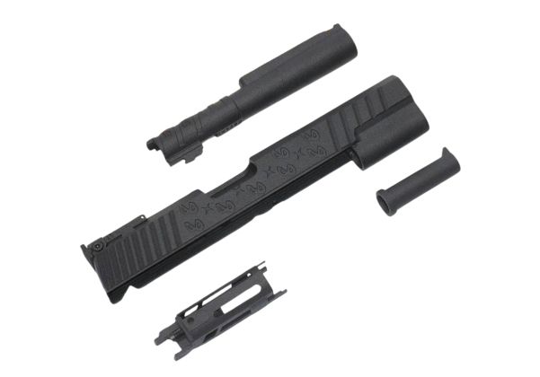 Hypertek Hi Capa 3Dプリント SVスタイル サイトトラッカー ヘビーウェイト 5.1インチ GBBスライドセット - BK