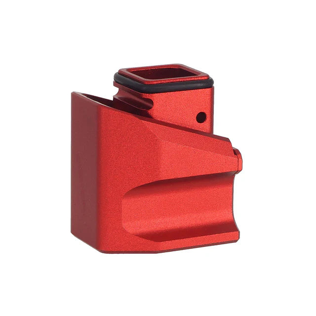 JDG Floyds ライセンス マガジン エクステンション パッド (Marui G17 Gen.5 MOS Airsoft 用) - レッド
