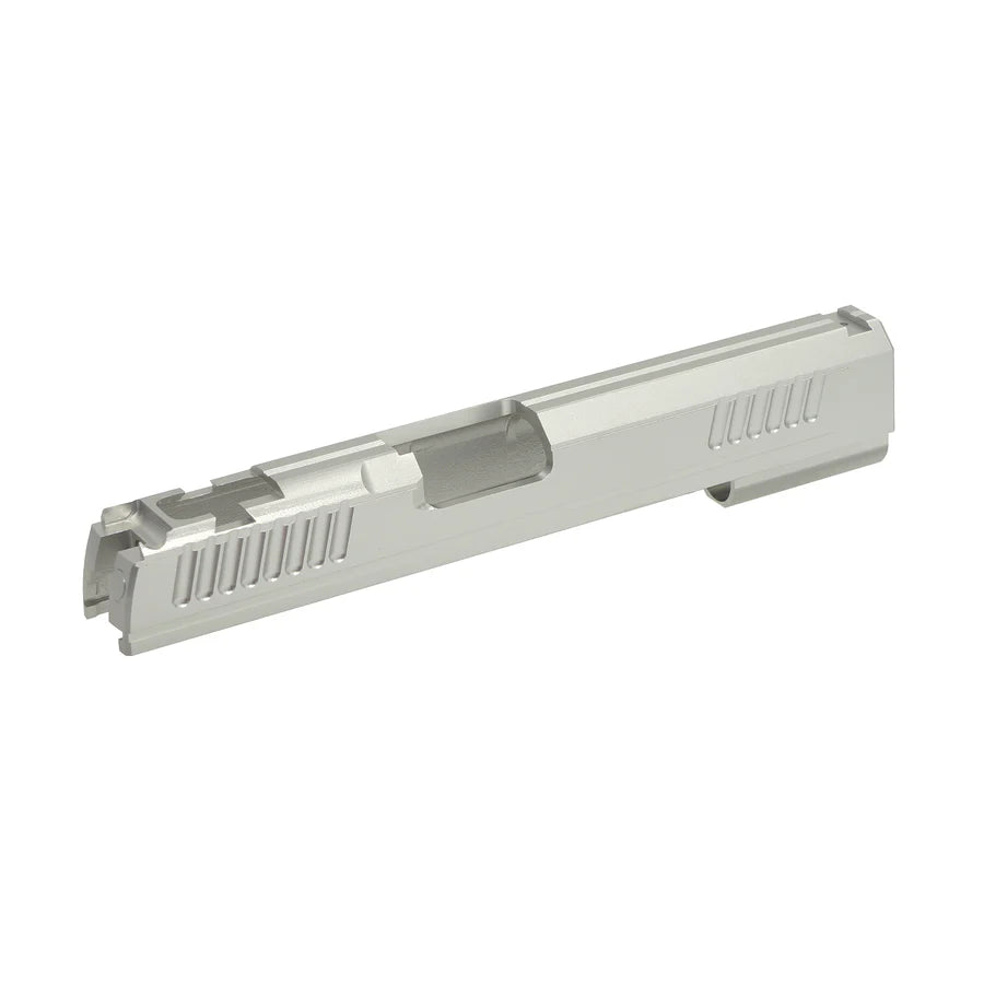 Kung Fu Airsoftアルミニウム / アルミ CNC GBBスライド マルイ ハイキャパ 5.1 Airsoft用 (KF51-303) - 銀(ぎん)