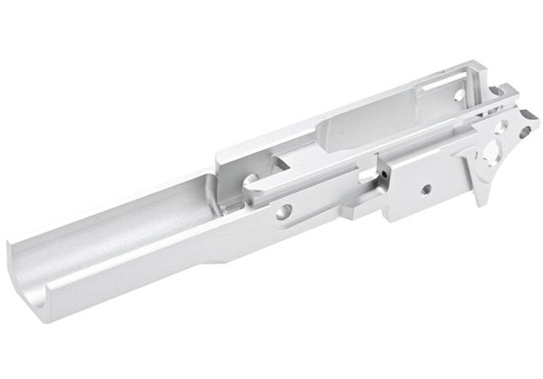 KUNG FU Airsoft Tokyo Marui ハイキャパ 5.1 GBB ミドルフレーム - (CNC アルミニウム / アルミ、銀(ぎん))