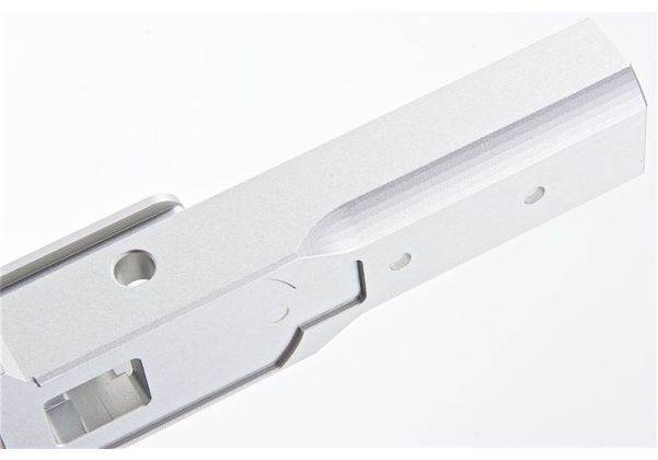 KUNG FU Airsoft Tokyo Marui ハイキャパ 5.1 GBB ミドルフレーム - (CNC アルミニウム / アルミ、銀(ぎん))