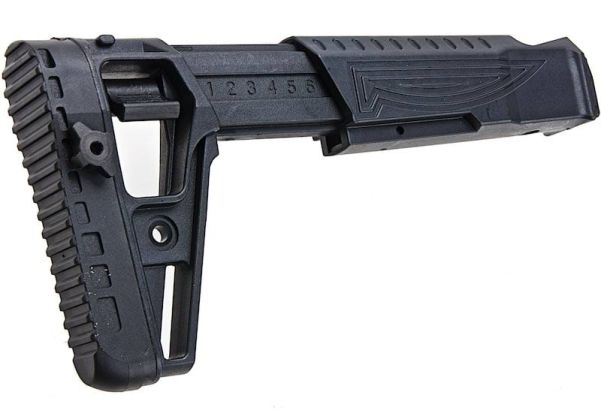LCT AK19 (LCK-19) 伸縮式固定ストック - ブラック