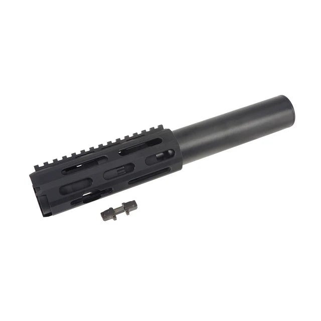 MIC AAC Honey Badger SBR フロントキット WE M4 GBB エアソフトガン用 (AAC-7HBK-WE) - ブラック