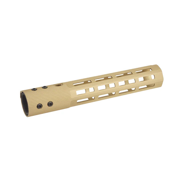 MIC 10 インチ エルゴノミック モジュラー レイル EMR (AR/M4 シリーズ用) (MIC-ALG-10) - タン/黄褐