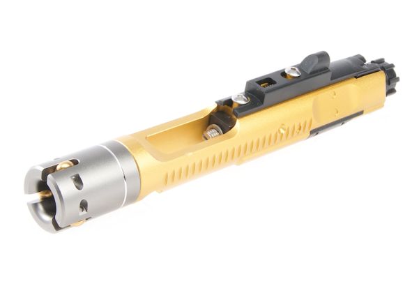 G&P MWS 鍛造アルミ コンプリートボルトキャリアグループセット Tokyo Marui バッファーーチューブ用 - 金(きん)