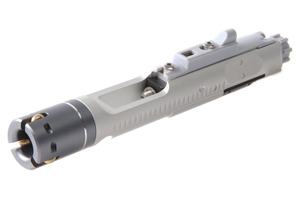 G&P MWS 鍛造アルミ コンプリートボルトキャリアグループセット Tokyo Marui バッファーーチューブ用 - 銀(ぎん)