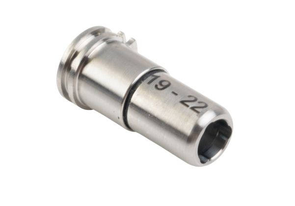 MAXX 調整可能エア密封(みっぷう)ノズル エアソフトガン AEG シリーズ用 (19mm - 22mm) CNC チタン