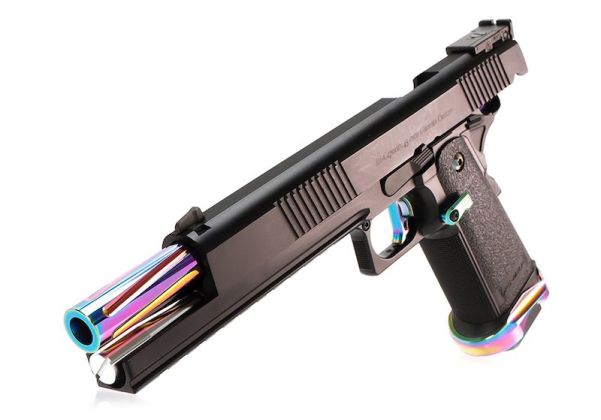 Nine Ball Tokyo Marui ハイキャパ GBB エアソフトカスタム エクステンデッドマグリリース - ヒートグラデーション