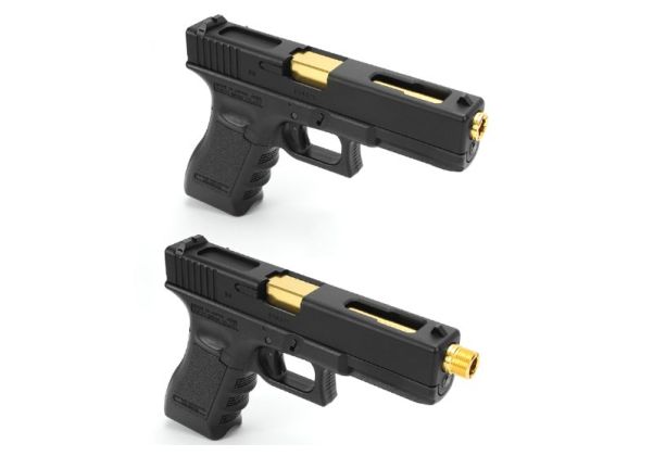 Nine Ball ノンリコイル 2ウェイアウターバレル(14mm逆スクリューアダプターー付き) Tokyo Marui G17 Gen 3 /G22 /G18C GBB用 - GD