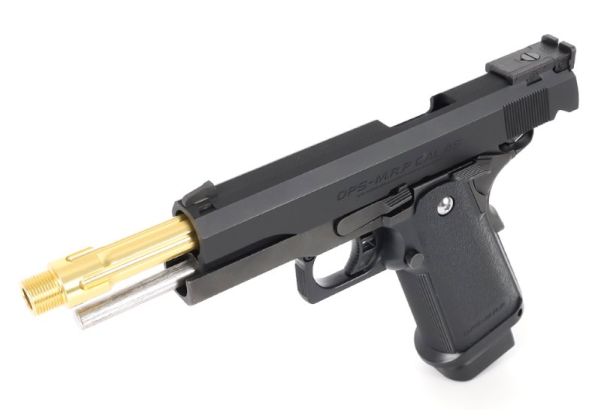 Nine Ball Tokyo Marui ハイキャパ 5.1 GBB TDC ス赤アウターバレル - ブラック