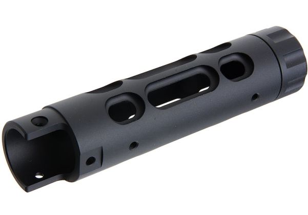 Narcos Airsoft Action Army AAP01 GBB エアソフト フロントバレルキット (タイプ2) (CNCアルミニウム / アルミ 6061) - ブラック