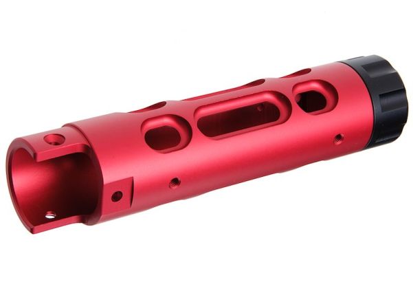 Narcos Airsoft Action Army AAP01 GBB エアソフト フロントバレルキット (タイプ2) (CNCアルミニウム / アルミ 6061) - 赤