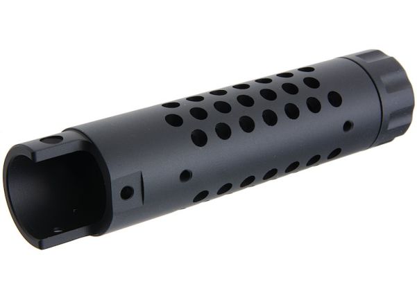 Narcos Airsoft Action Army AAP01 GBB エアソフト フロントバレルキット (タイプ4) (CNCアルミニウム / アルミ 6061) - ブラック