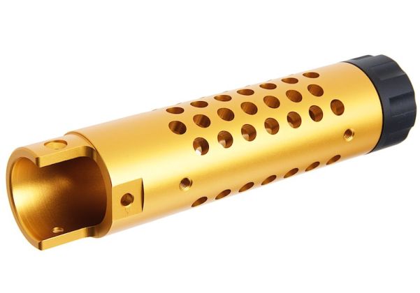 Narcos Airsoft Action Army AAP01 GBB エアソフトフロントバレルキット (タイプ4) (CNCアルミニウム / アルミ 6061) - 金(きん)