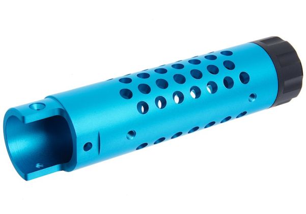 Narcos Airsoft Action Army AAP01 GBB エアソフト GBB エアソフト フロントバレルキット (タイプ4) (CNCアルミニウム / アルミ 6061) - ライトブルー