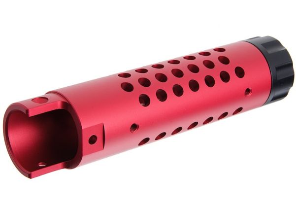 Narcos Airsoft Action Army AAP01 GBB エアソフト フロントバレルキット (タイプ4) (CNCアルミニウム / アルミ 6061) - 赤