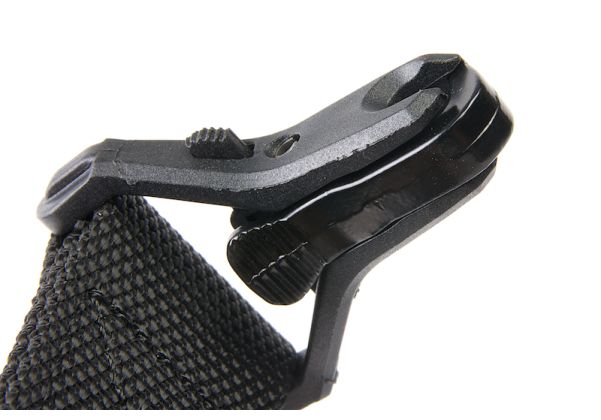 nHelmet ナイロン MS3 マルチミッション シングルポイント/2ポイントスリング - ブラック