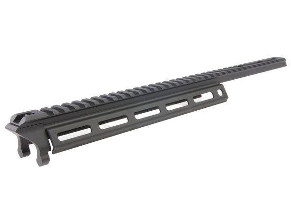 Nitro.Vo トップレイル MLOK ハンドガード Tokyo Marui M870 ブリーチャー用 - ブラック