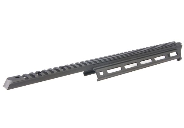 Nitro.Vo トップレイル MLOK ハンドガード Tokyo Marui M870 ブリーチャー用 - ブラック