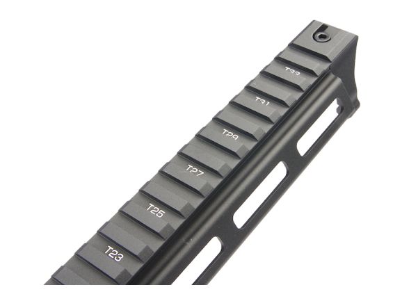 Nitro.Vo トップレイル MLOK ハンドガード Tokyo Marui M870 ブリーチャー用 - ブラック