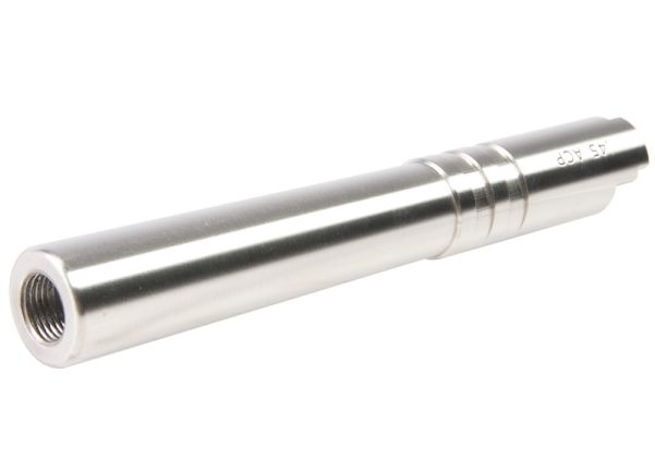 Airsoft Masterpiece HI-CAPAアウターバレル .45 ACP ス赤フィックスアウターバレル (11mm CW) - 銀(ぎん)