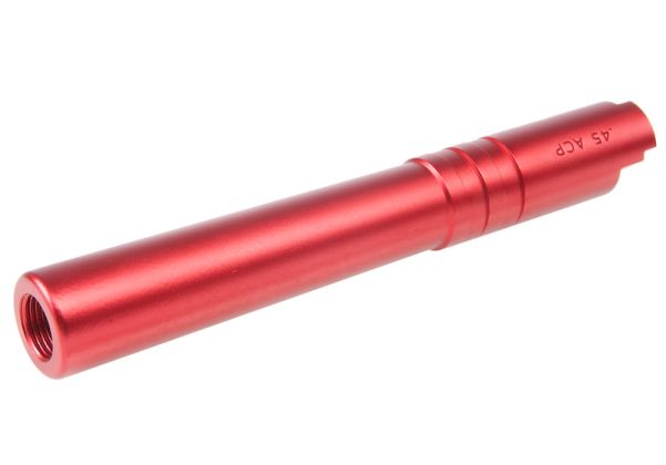 Airsoft Masterpiece HI-CAPAアウターバレル .45 ス赤アルミ - 赤