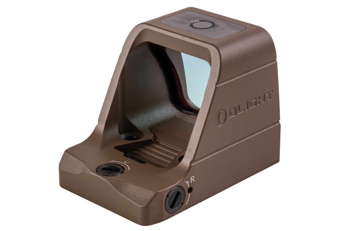 OLIGHT Osight 充電式リフレックス赤ドットサイト(3MOA、マグネット式充電カバー付き) - FDE