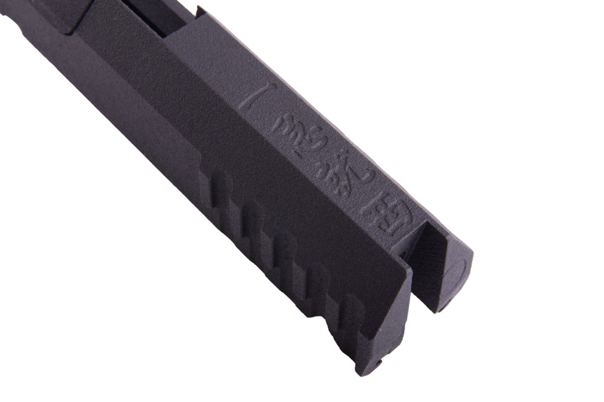 Revanchist Airsoft Hi Capa GBB 3Dプリント 7インチ オープンGBBスライドキット「Don't Rush」 - ブラック