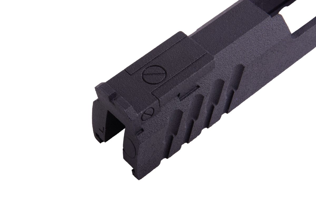 Revanchist Airsoft Hi Capa GBB 3Dプリント 5.1インチ スタンダードGBBスライドキット「キープペース」 - ブラック