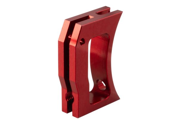 Revanchist Airsoft Tokyo Marui ハイキャパ GBB カーブトリガー (CNC アルミ、タイプ F、赤)
