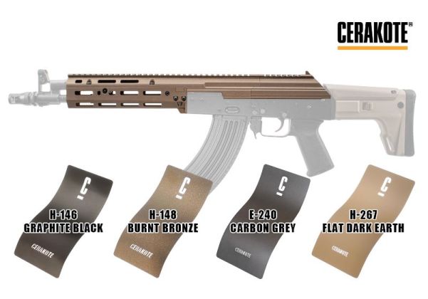 SAG Tokyo Marui AKM AKX GBB PTD RU Ver MK3 シャーシ - セラコート H-146 グラファイト BK (ダイナミック タクティカル製)
