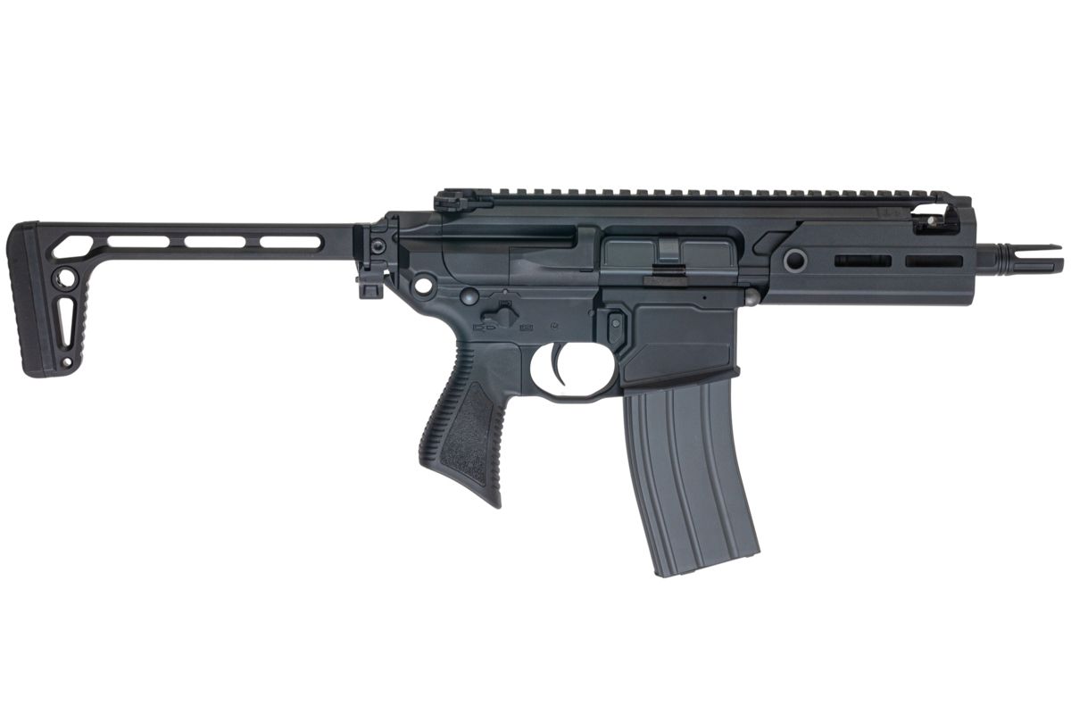 Salvo Precision MWS MCX Rattler .300BLK GBB エアソフトガン - 5.5インチ (G104-2A、マーキングなし) - ブラック