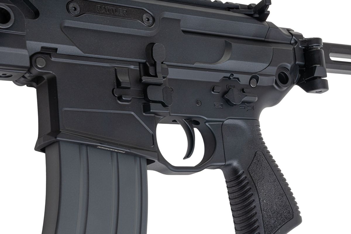 Salvo Precision MWS MCX Rattler .300BLK GBB エアソフトガン - 5.5インチ (G104-2A、マーキングなし) - ブラック