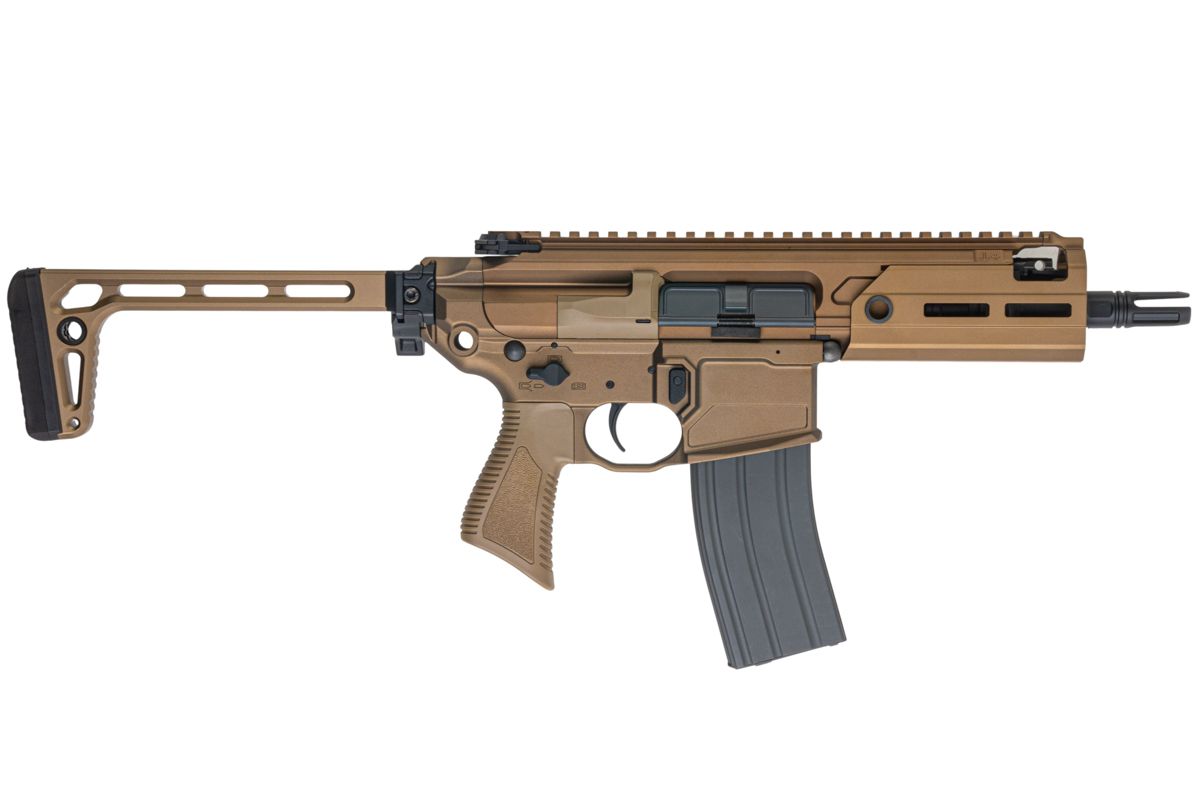 Salvo Precision MWS MCX Rattler .300BLK GBB エアソフトガン - 5.5インチ (G104-2A、マーキングなし) - ダークアース