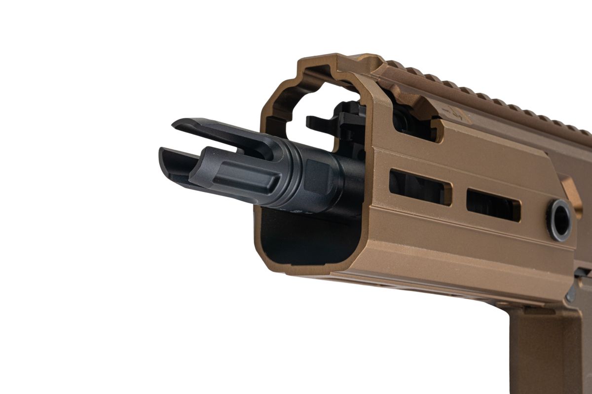 Salvo Precision MWS MCX Rattler .300BLK GBB エアソフトガン - 5.5インチ (G104-2A、マーキングなし) - ダークアース