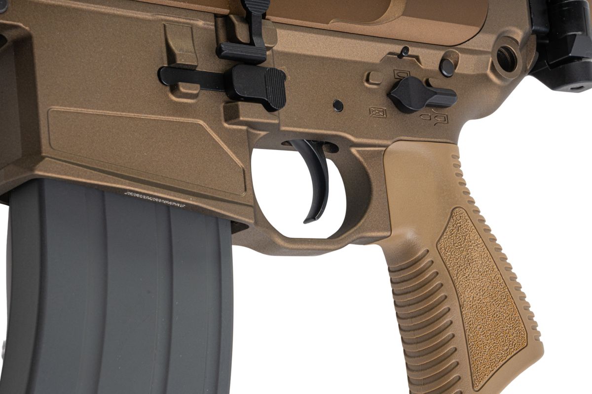 Salvo Precision MWS MCX Rattler .300BLK GBB エアソフトガン - 5.5インチ (G104-2A、マーキングなし) - ダークアース