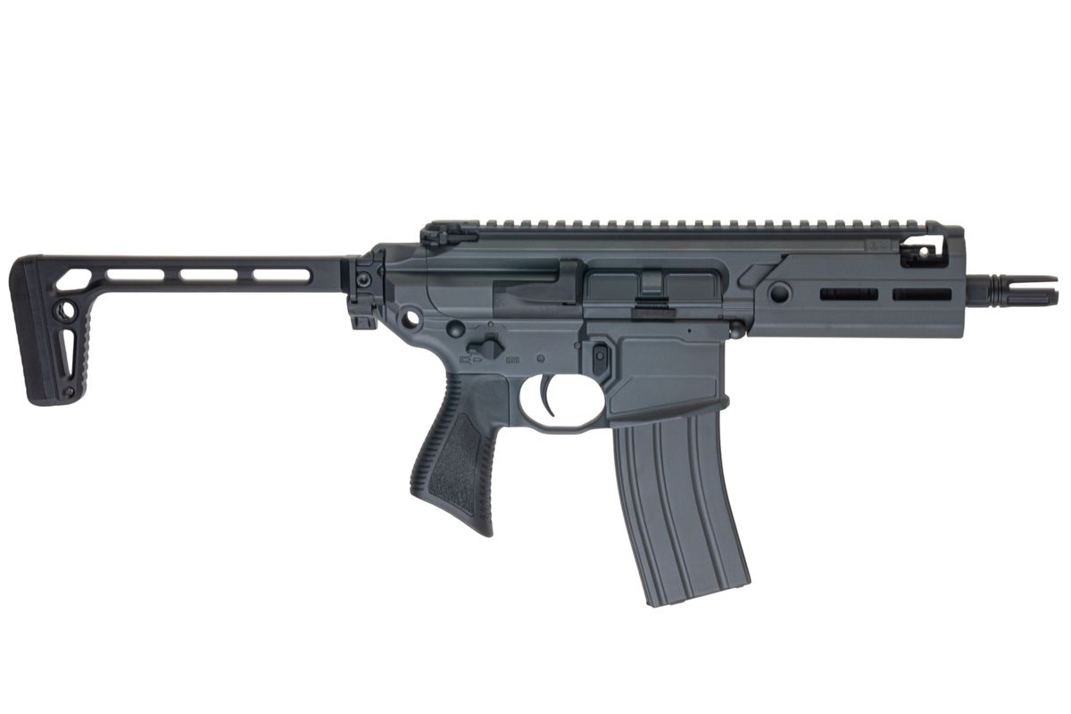 Salvo Precision MWS MCX Rattler .300BLK GBB エアソフトガン - 5.5インチ (G104-2A、マーキングなし) - グレー