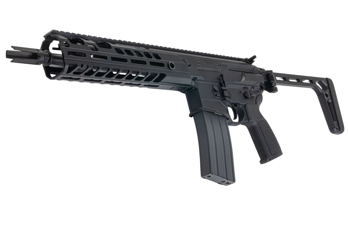 Salvo Precision MWS MCX Virtus 5.56 GBB エアソフトガン - 11.5インチ (G104-2B、マーキングなし) - ブラック
