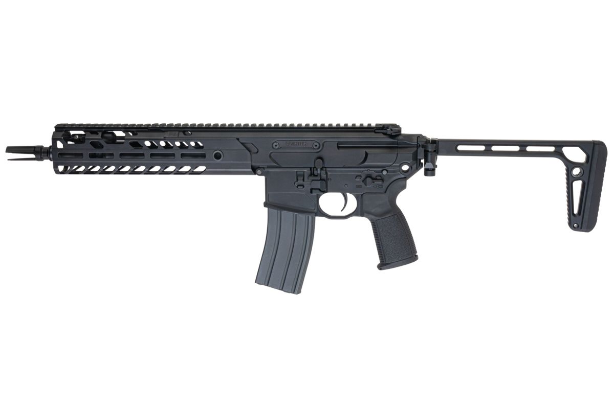 Salvo Precision MWS MCX Virtus 5.56 GBB エアソフトガン - 11.5インチ (G104-2B、マーキングなし) - ブラック