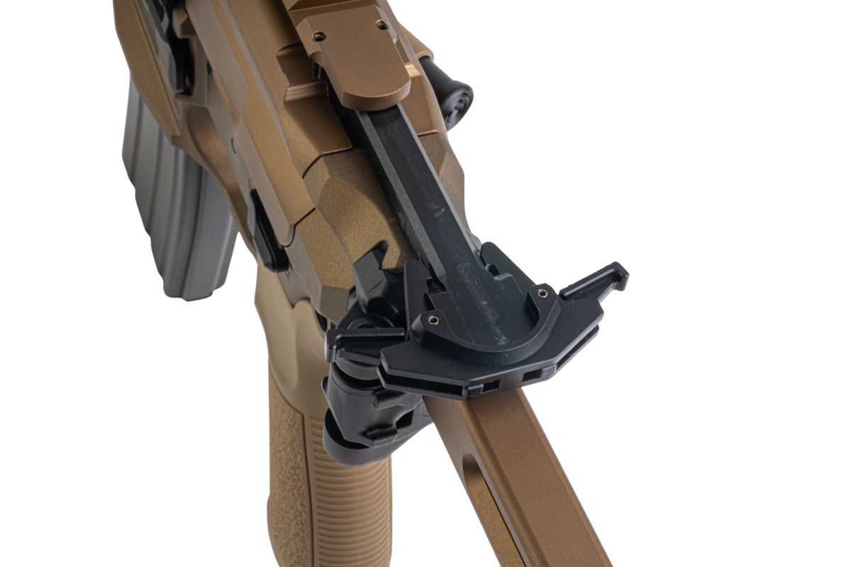 Salvo Precision MWS MCX Virtus 5.56 GBB エアソフトガン - 11.5インチ (G104-2B、マーキングなし) - ダークアース