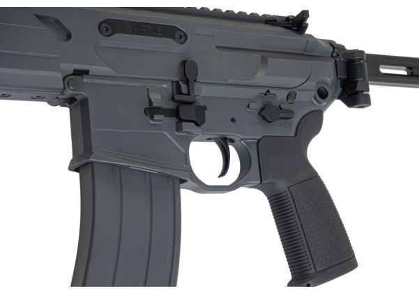 Salvo Precision MWS MCX Virtus 5.56 GBB エアソフトガン - 11.5インチ (G104-2B、マーキングなし) - グレー